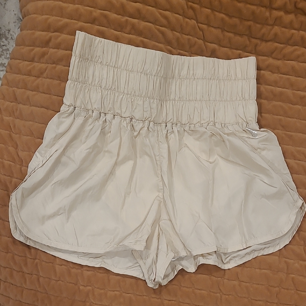 Free People Movement Shorts Cream Large